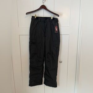 Swiss Tech Men's Black Ski Snow  Pants NWT Small 28/30
